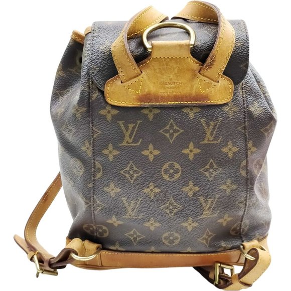 337282H V Louis Vuitton Backpack Bag Montsouris MM Brown Monogram main image 9